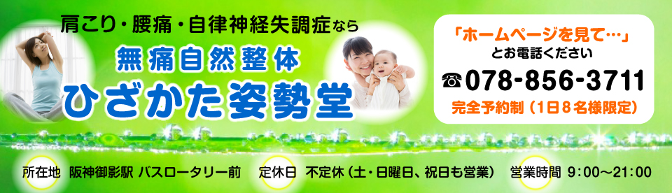 ひざかた姿勢堂【神戸市東灘区御影の整体マッサージ】 ひざかた姿勢堂【神戸市東灘区御影の整体マッサージ】